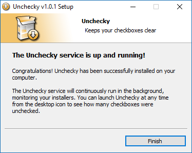 unchecky windows 10